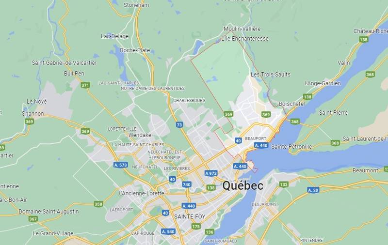 carte de l'Arrondissement Beauport à Québec